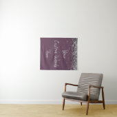 Aangepaste Amethyst & Zilver Gepersonaliseerde Fot Wandkleed (In Situ (horizontaal))