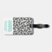 Aangepaste anananas voor monochrome foto's bagagelabel (Achterkant horizontaal)