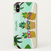Aangepaste anananassen van de Aangewezen Steekproe Case-Mate iPhone Case (Achterkant)