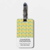 Aangepaste anananassen voor fotorecirculatie bagagelabel (Achterkant verticaal)