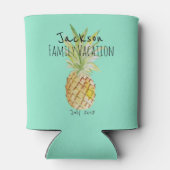 Aangepaste anananaszomervakantie blikjeskoeler (Achterkant)