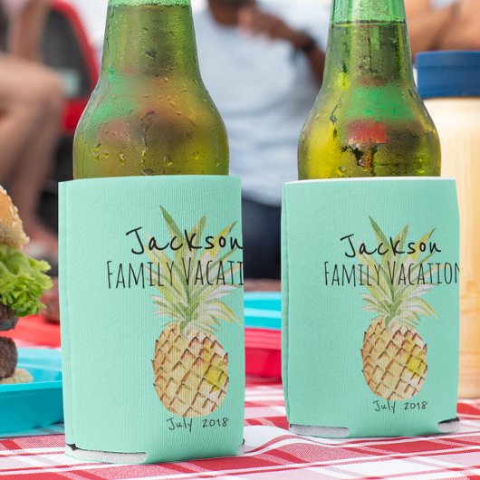 Aangepaste anananaszomervakantie blikjeskoeler