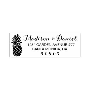 Aangepaste ananas adresstempel, Zelfinkt stempel