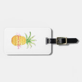 Aangepaste ananas bagagelabel (Voorkant horizontaal)