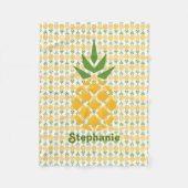 Aangepaste ananas fleece deken (Voorkant)