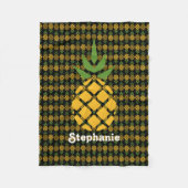 Aangepaste ananas fleece deken (Voorkant)