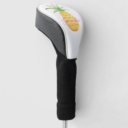 Aangepaste ananas golfheadcover (Schuin)