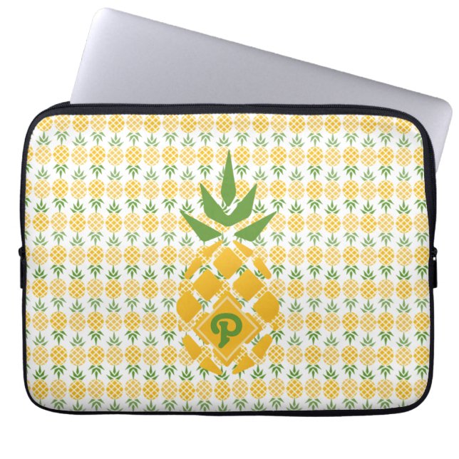 Aangepaste ananas laptop sleeve (Voorkant)
