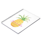 Aangepaste ananas notitieboek (Linkerzijde)