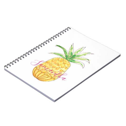 Aangepaste ananas notitieboek (Linkerzijde)