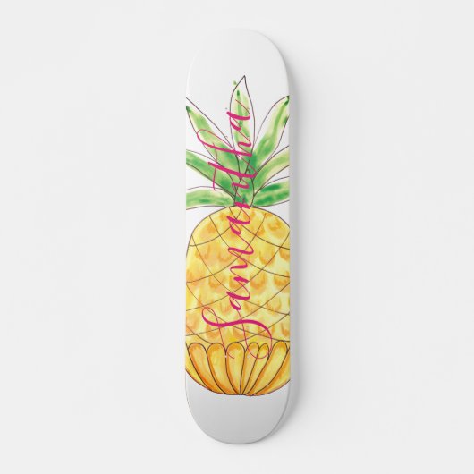 Aangepaste ananas persoonlijk skateboard (Voorkant)