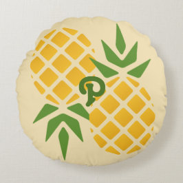 Aangepaste ananas rond kussen
