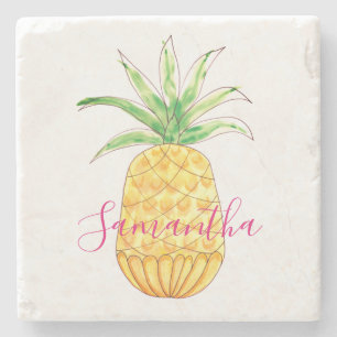 Aangepaste ananas stenen onderzetter