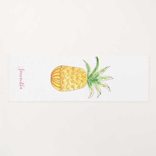 Aangepaste ananas yogamat (Voorkant (horizontaal))