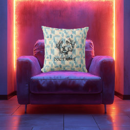 Aangepaste Anatolische Herder Portret Abstract Ter Kussen