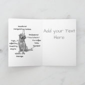 Aangepaste anatomie van een Golden Retriever Kaart (Binnen)