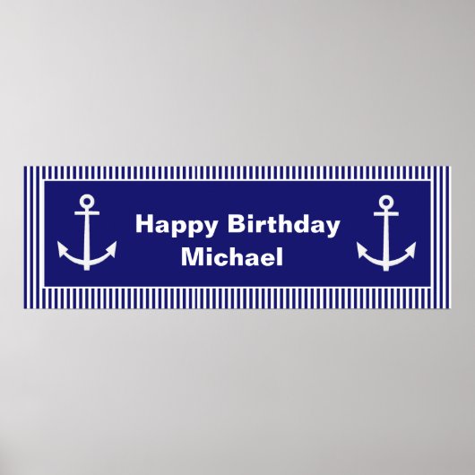 Aangepaste Anchor Banner Poster (Voorkant)