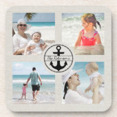Aangepaste Anchor Photo Collage Bier Onderzetter (Voorkant)
