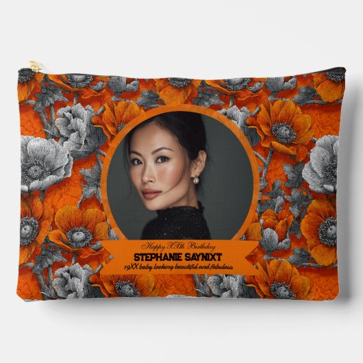Aangepaste Anemoon Bloem Vrouwen Verjaardag Etui (Voorkant)
