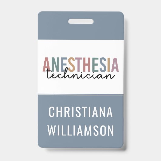 Aangepaste anesthesie Technicus Retro anesthesie Badge (Voorzijde)