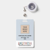 Aangepaste anesthesie Technicus Retro anesthesie Badge (Voorkant met intrekbare clip)