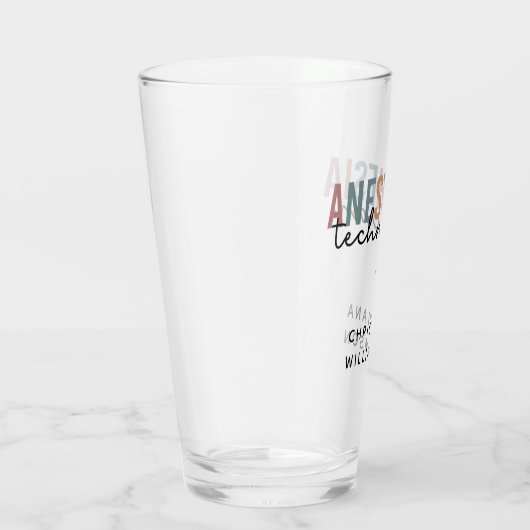 Aangepaste anesthesie Technicus Retro anesthesie Glas (Rechts)