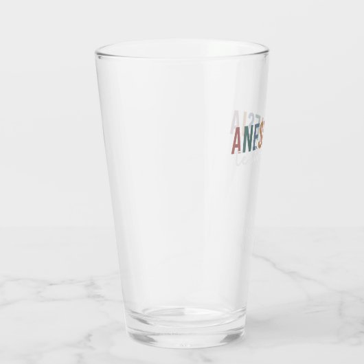 Aangepaste anesthesie Technicus Retro anesthesie Glas (Rechts)