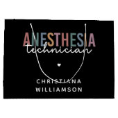 Aangepaste anesthesie Technicus Retro anesthesie Groot Cadeauzakje (Achterkant)