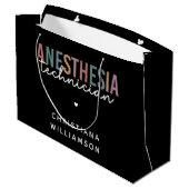 Aangepaste anesthesie Technicus Retro anesthesie Groot Cadeauzakje (Achterkant Gekanteld)