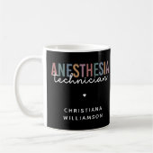 Aangepaste anesthesie Technicus Retro anesthesie Koffiemok (Links)