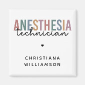 Aangepaste anesthesie Technicus Retro anesthesie Magneet (Voorkant)