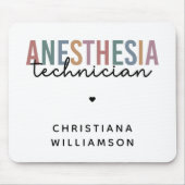 Aangepaste anesthesie Technicus Retro anesthesie Muismat (Voorkant)