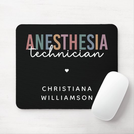 Aangepaste anesthesie Technicus Retro anesthesie Muismat (Met muis)