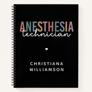 Aangepaste anesthesie Technicus Retro anesthesie Notitieboek