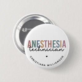 Aangepaste anesthesie Technicus Retro anesthesie Ronde Button 5,7 Cm