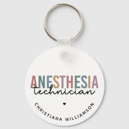 Aangepaste anesthesie Technicus Retro anesthesie Sleutelhanger