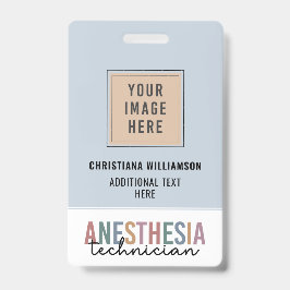 Aangepaste anesthesie technicus retro anesthesie t badge