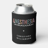 Aangepaste anesthesie technicus retro anesthesie t blikjeskoeler (Blikje Voorkant)