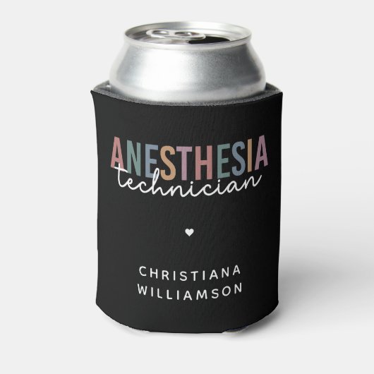 Aangepaste anesthesie technicus retro anesthesie t blikjeskoeler (Blikje Achterkant)