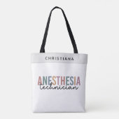 Aangepaste anesthesie Technicus Retro anesthesie Tote Bag (Achterkant)