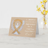 Aangepaste Angel-kaarten voor Amber Awareness Ribb Kaart (Gele Bloem)