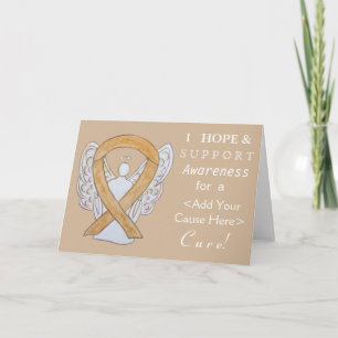 Aangepaste Angel-kaarten voor Amber Awareness Ribb Kaart