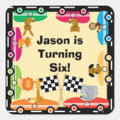 Aangepaste Animal Racers Stickers (Voorkant)