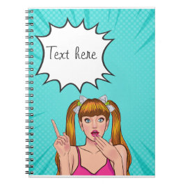 Aangepaste anime cartoon notitieboek