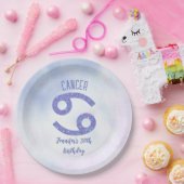 Aangepaste anker Paarse abstrologie Birthday Party Papieren Bordje (Feest)