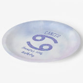 Aangepaste anker Paarse abstrologie Birthday Party Papieren Bordje (Gekanteld)