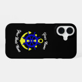 Aangepaste anker voor bootbemanning iPhone 16 hoesje (Achterkant horizontaal)
