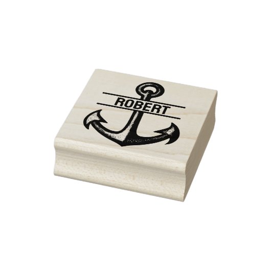 Aangepaste ankerstempel met aangepaste naam rubberstempel (Stempel)