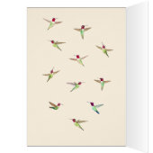 Aangepaste Anna Hummingbird Birthday Card (Binnen (Links))