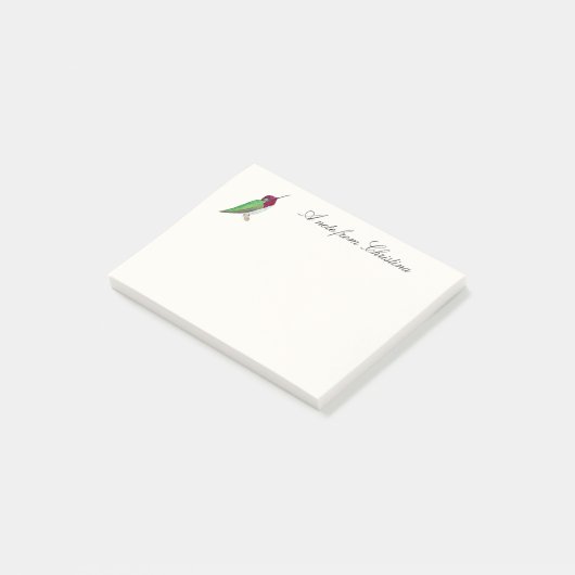 Aangepaste Anna's Hummingbird Notes (Schuin)